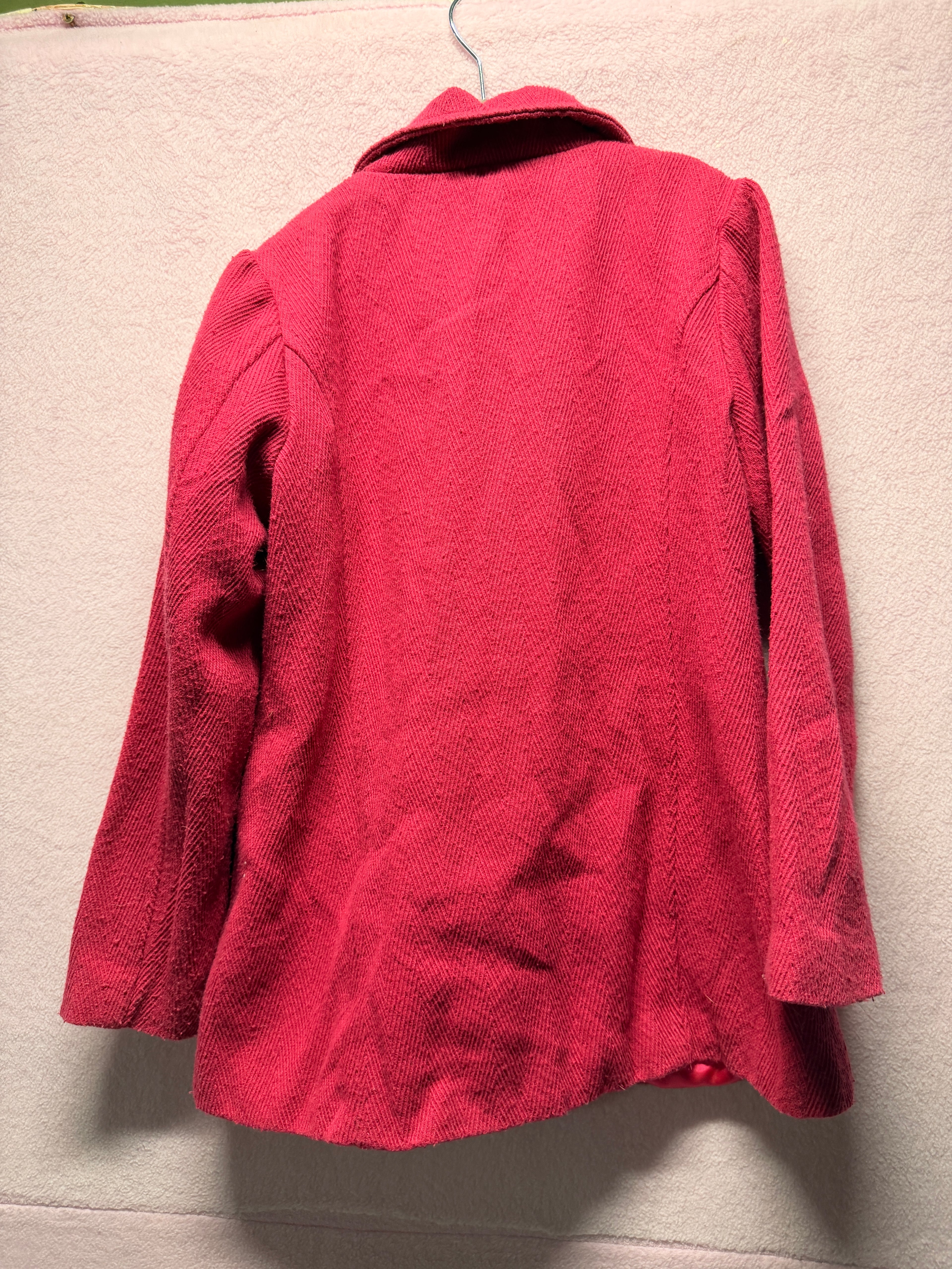Pumpkin Patch Girls Wool Blend Coat – Berry Pink | Size 7