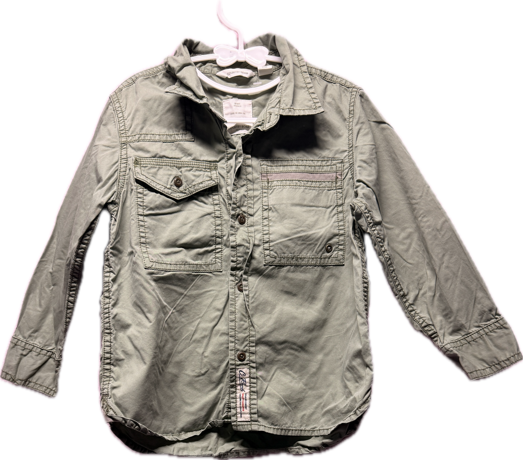 Country Road Kids Utility Shirt – Sage Green | Size 4