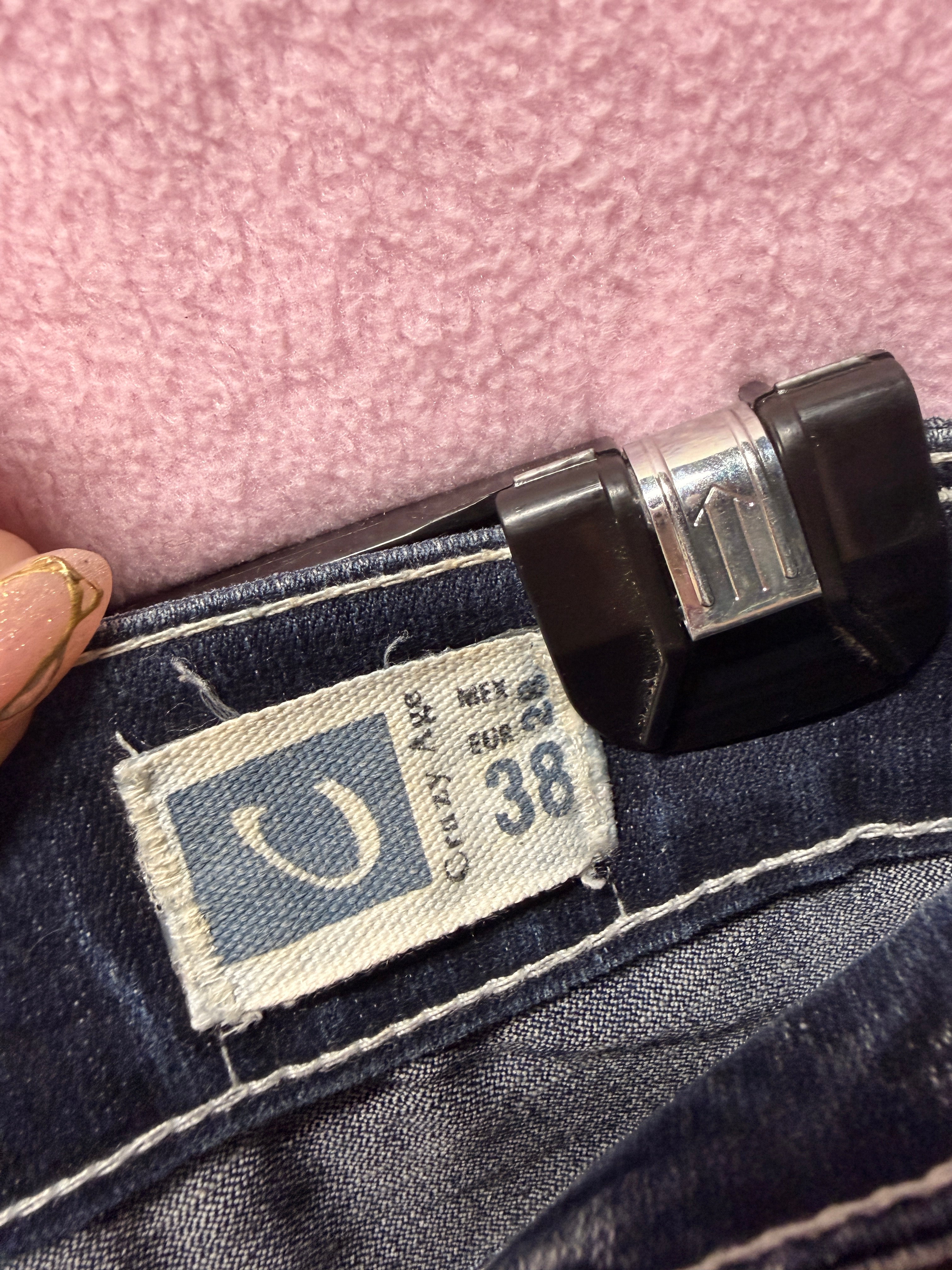 Crazy Age Y2K Embellished Jeans – Size 38