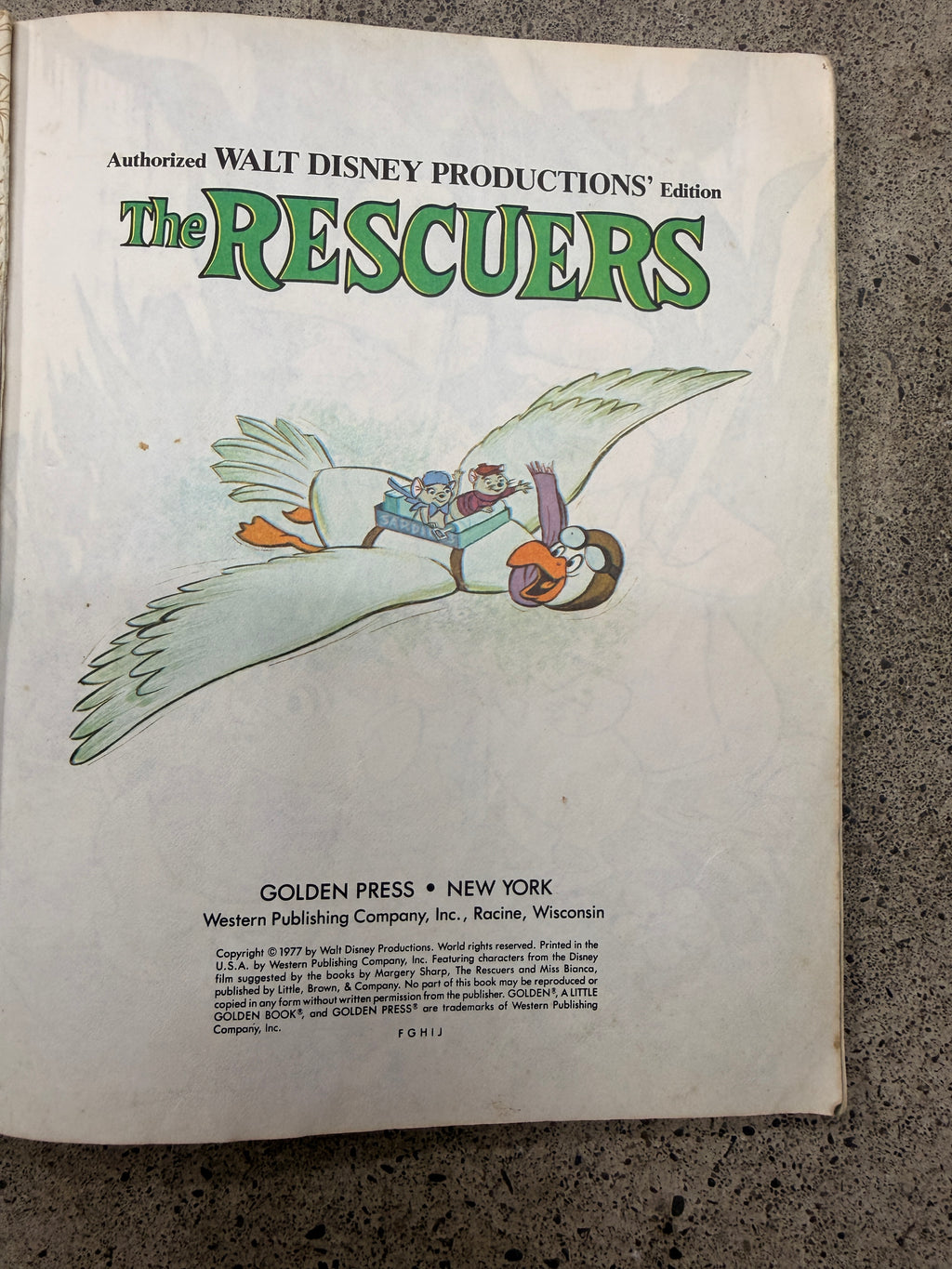 The Rescuers – Vintage Little Golden Book (1977)