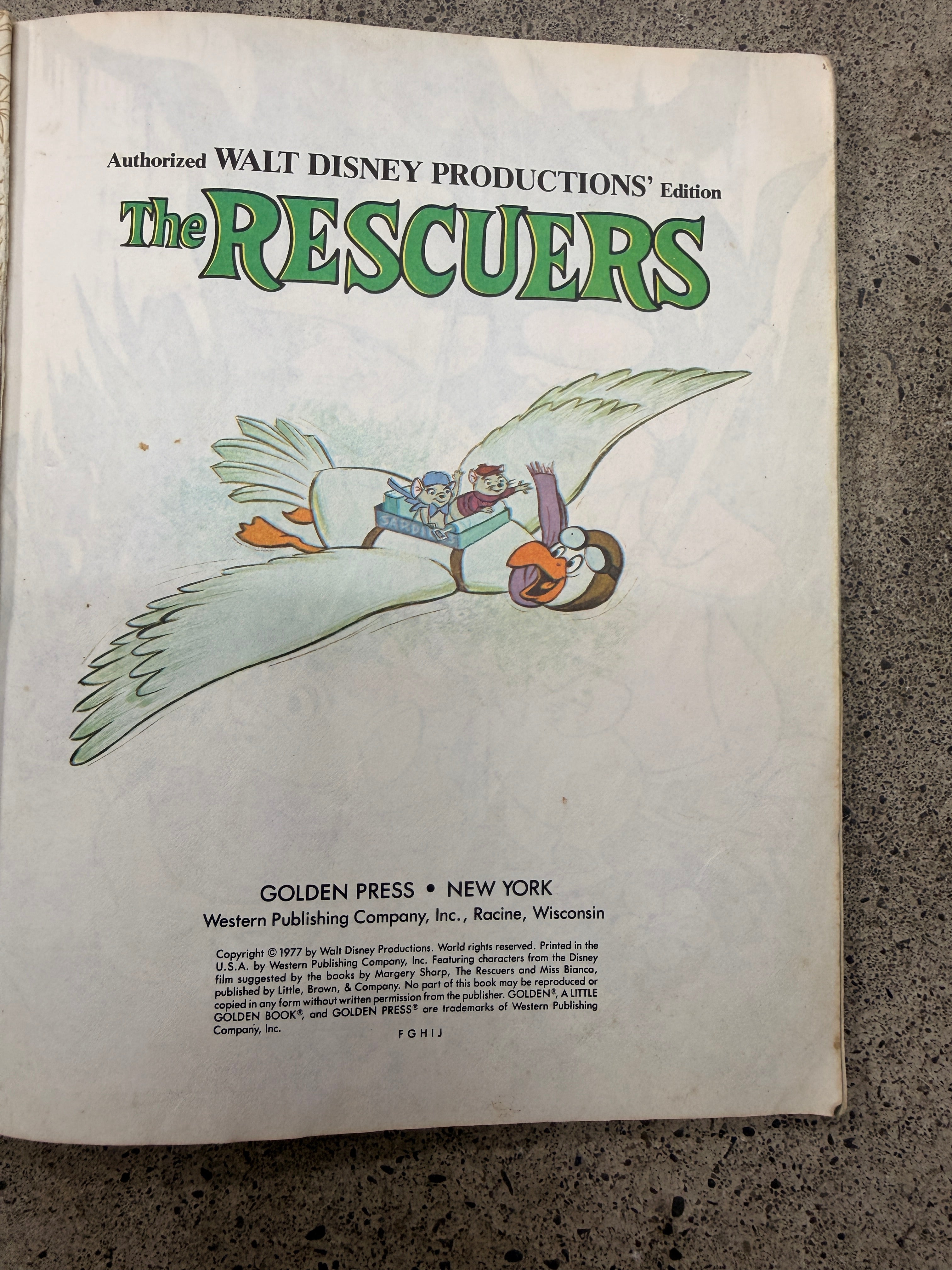The Rescuers – Vintage Little Golden Book (1977)