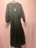 DECJUBA Tegan Midi Wrap Dress – Black – Size 12 (BNWT)