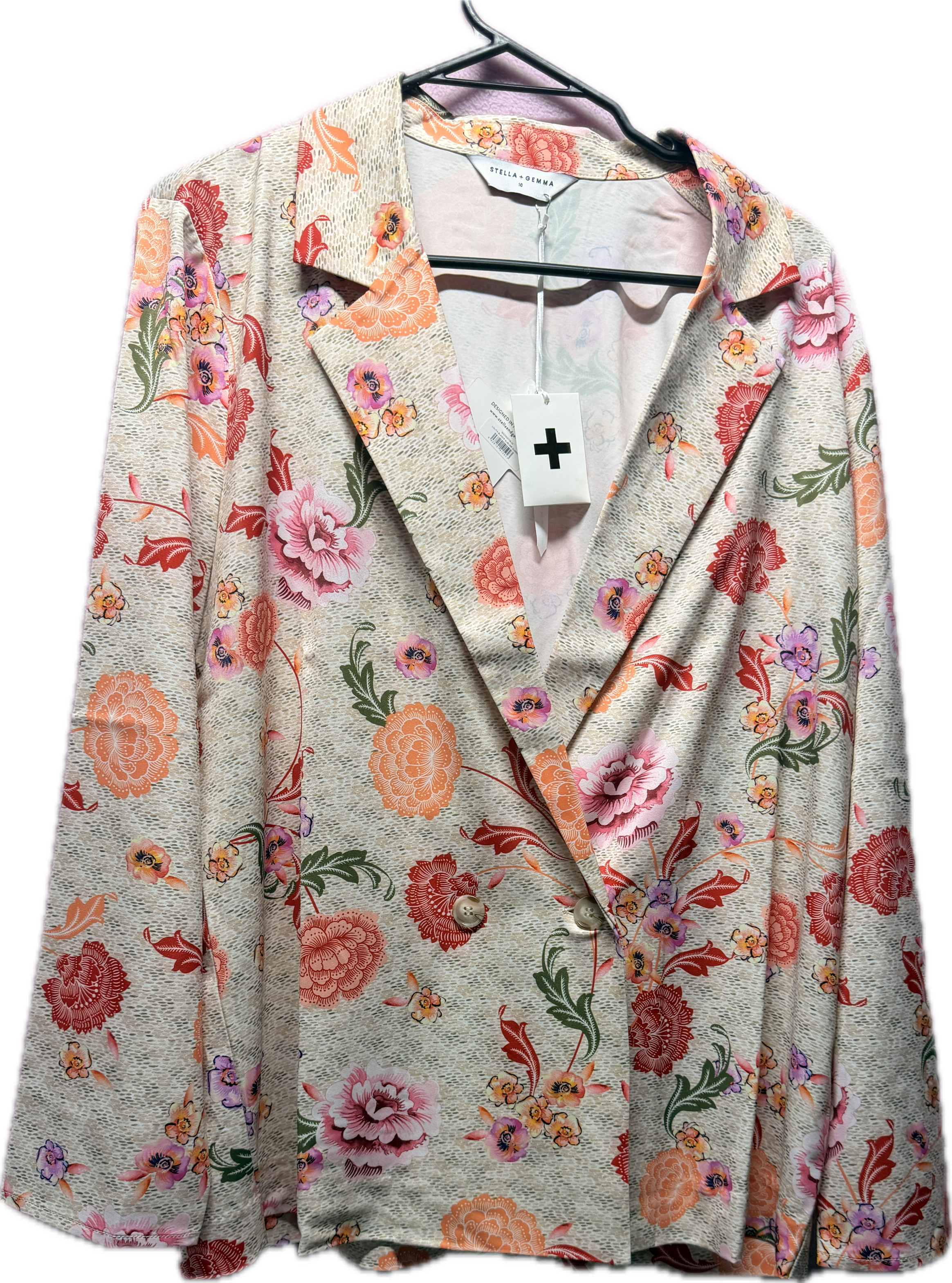 Stella + Gemma Floral Blazer – Size 10 (BNWT)