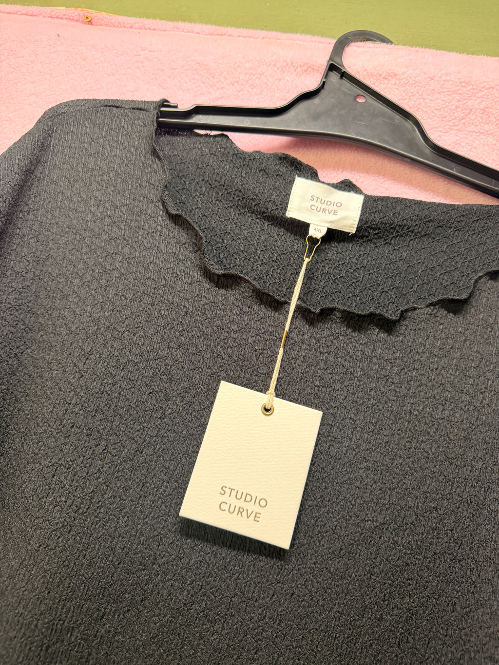Studio Curve Textured Midi Dress – Size 4XL