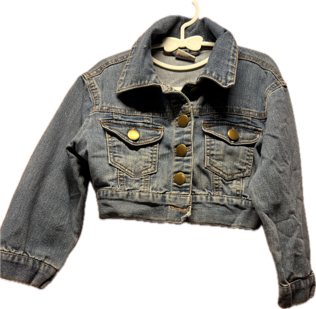 Angel n Disguise Cropped Denim Jacket – Blue | Size 3