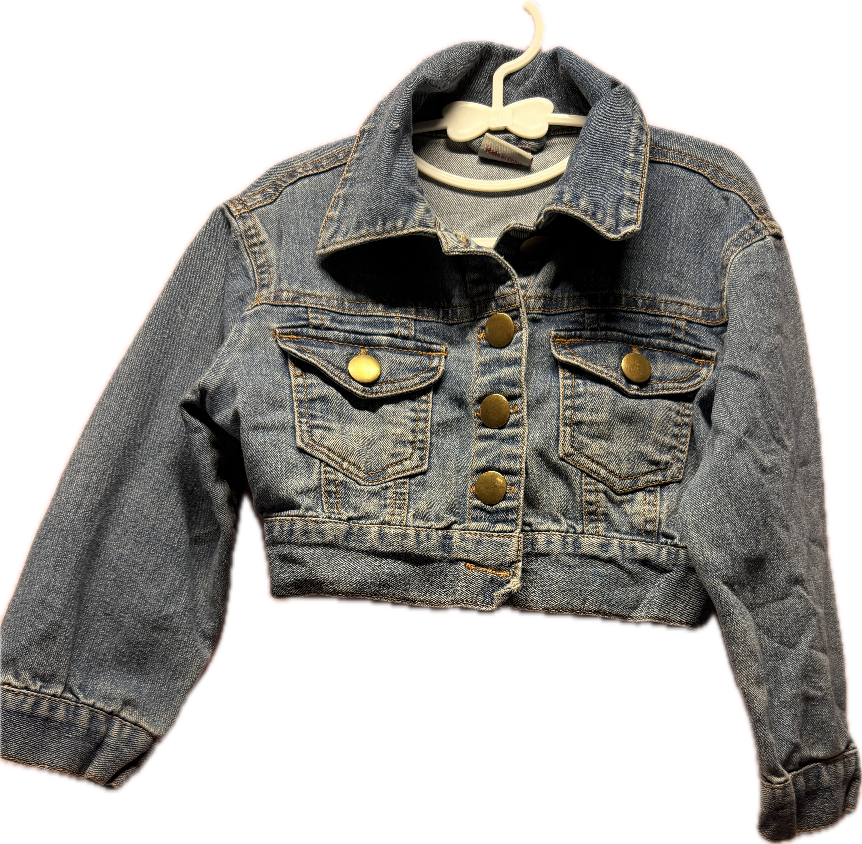 Angel n Disguise Cropped Denim Jacket – Blue | Size 3